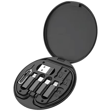 Multi USB Adapter Kit with cables, SIM tool, phone holder