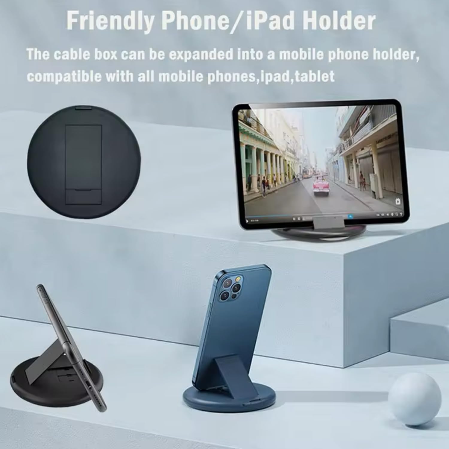 Multi USB Adapter Kit with cables, SIM tool, phone holder